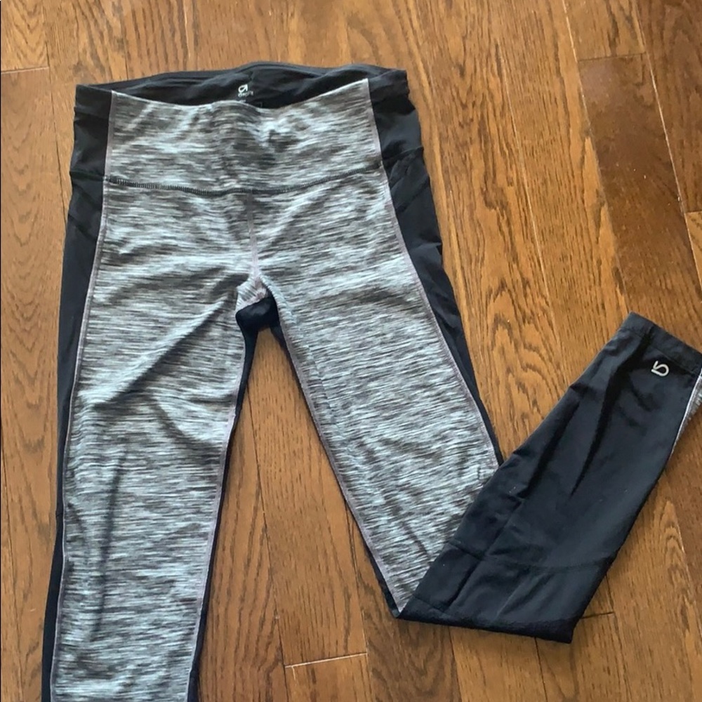 Gap Black and Grey Leggings - Double sided (small)